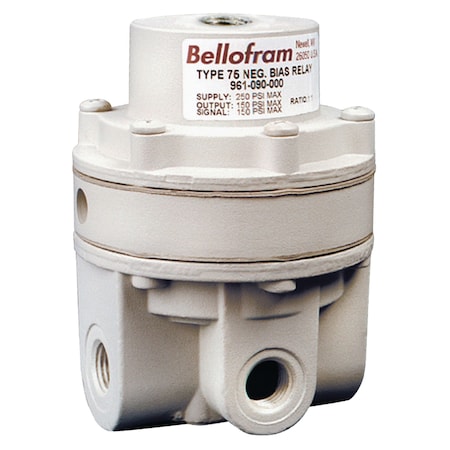 Bellofram Precision Controls Precision Relay, 3/8 NPT, 0-150 psi, 1:2 Ratio, Flow Rate - 40 SCFM 961-067-000
